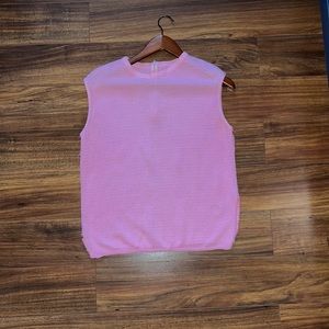 women’s pink knitted alice stuart top (size M)